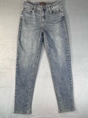 Judy Blue Women’s High-Rise Straight Leg Jeans Grey Size 9/29 Trendy Modern Fit
